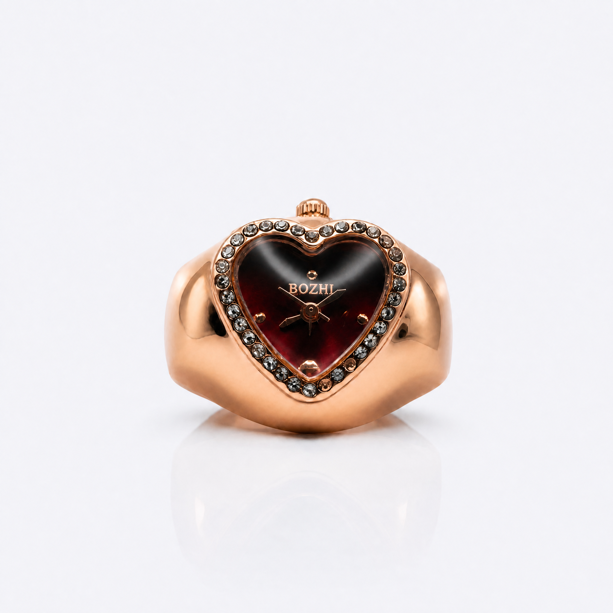 BOZHI Luna – Minimalistisk Watch Ring i Rostfritt Stål