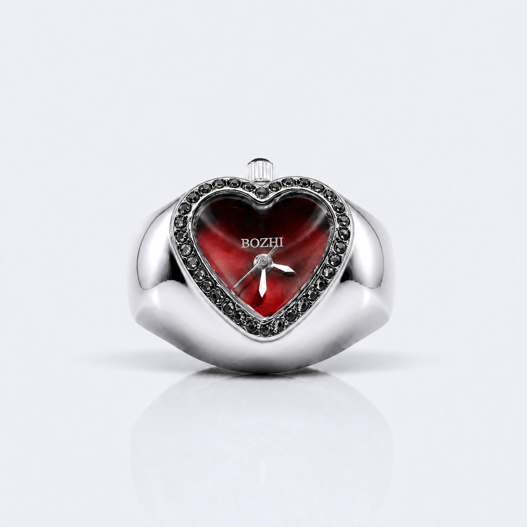 BOZHI Luna – Minimalistisk Watch Ring i Rostfritt Stål