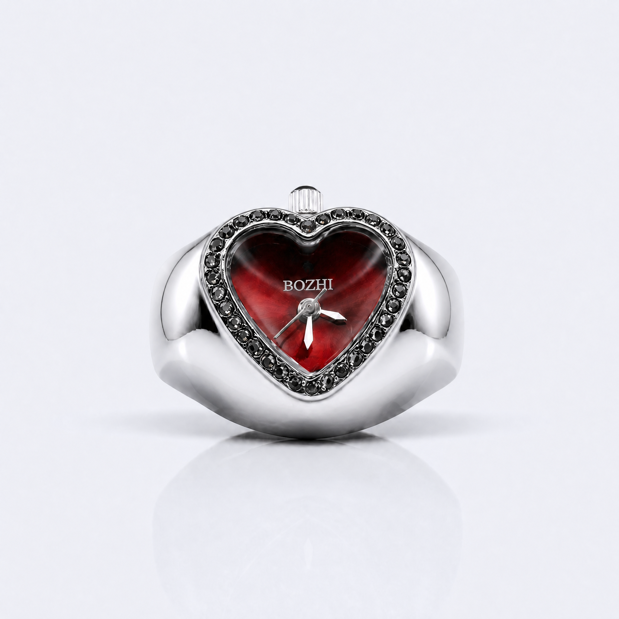 BOZHI Luna – Minimalistisk Watch Ring i Rostfritt Stål