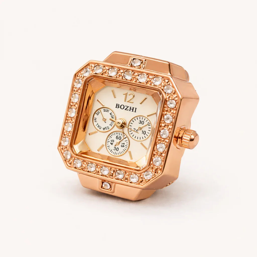 BOZHI watch ring i roséguld, minimalistisk design