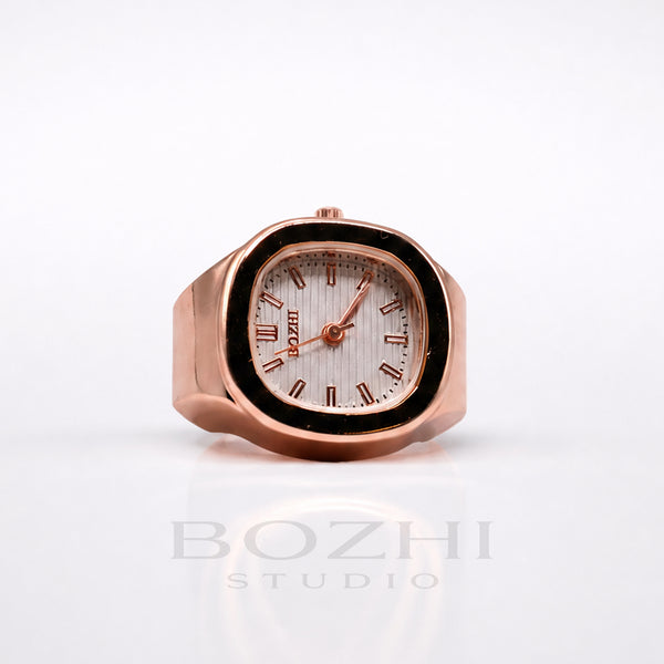 BOZHI Fjord – Minimalistisk Watch Ring i Rostfritt Stål