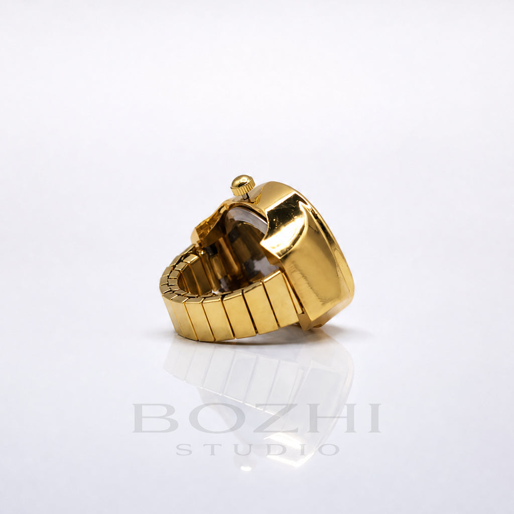 BOZHI Fjord – Minimalistisk Watch Ring i Rostfritt Stål
