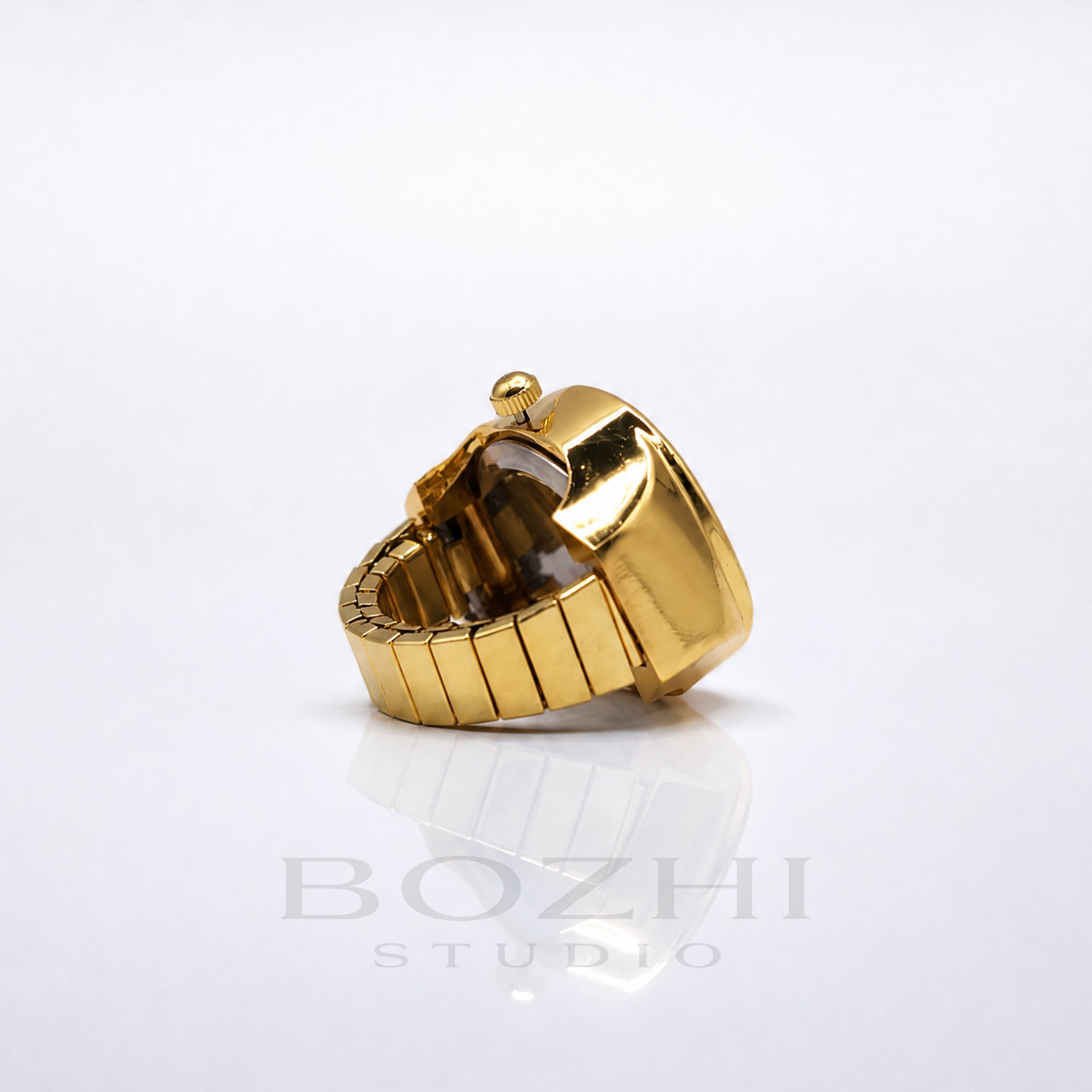BOZHI Fjord – Minimalistisk Watch Ring i Rostfritt Stål