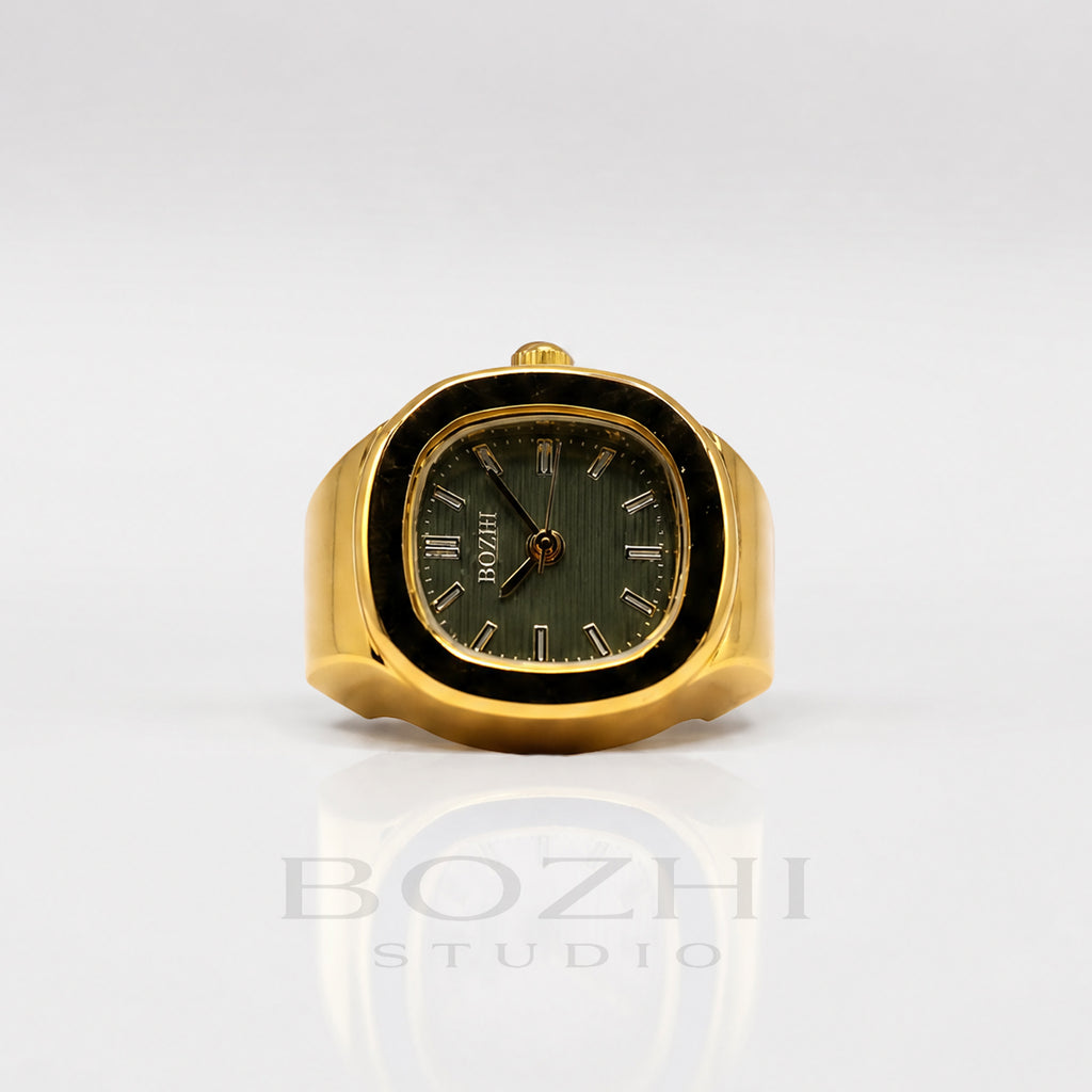 BOZHI Fjord – Minimalistisk Watch Ring i Rostfritt Stål