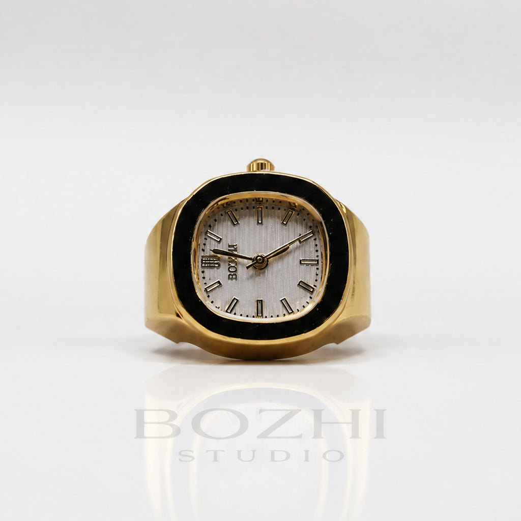 BOZHI Fjord – Minimalistisk Watch Ring i Rostfritt Stål
