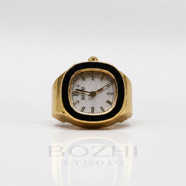 BOZHI Fjord – Minimalistisk Watch Ring i Rostfritt Stål