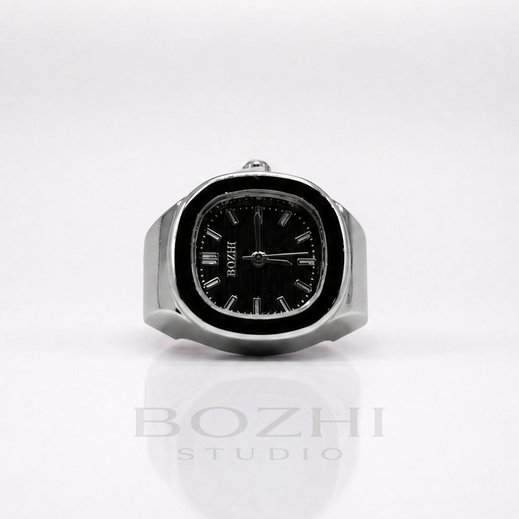 BOZHI Fjord – Minimalistisk Watch Ring i Rostfritt Stål