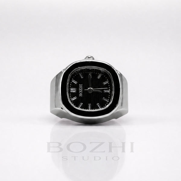 BOZHI Fjord – Minimalistisk Watch Ring i Rostfritt Stål