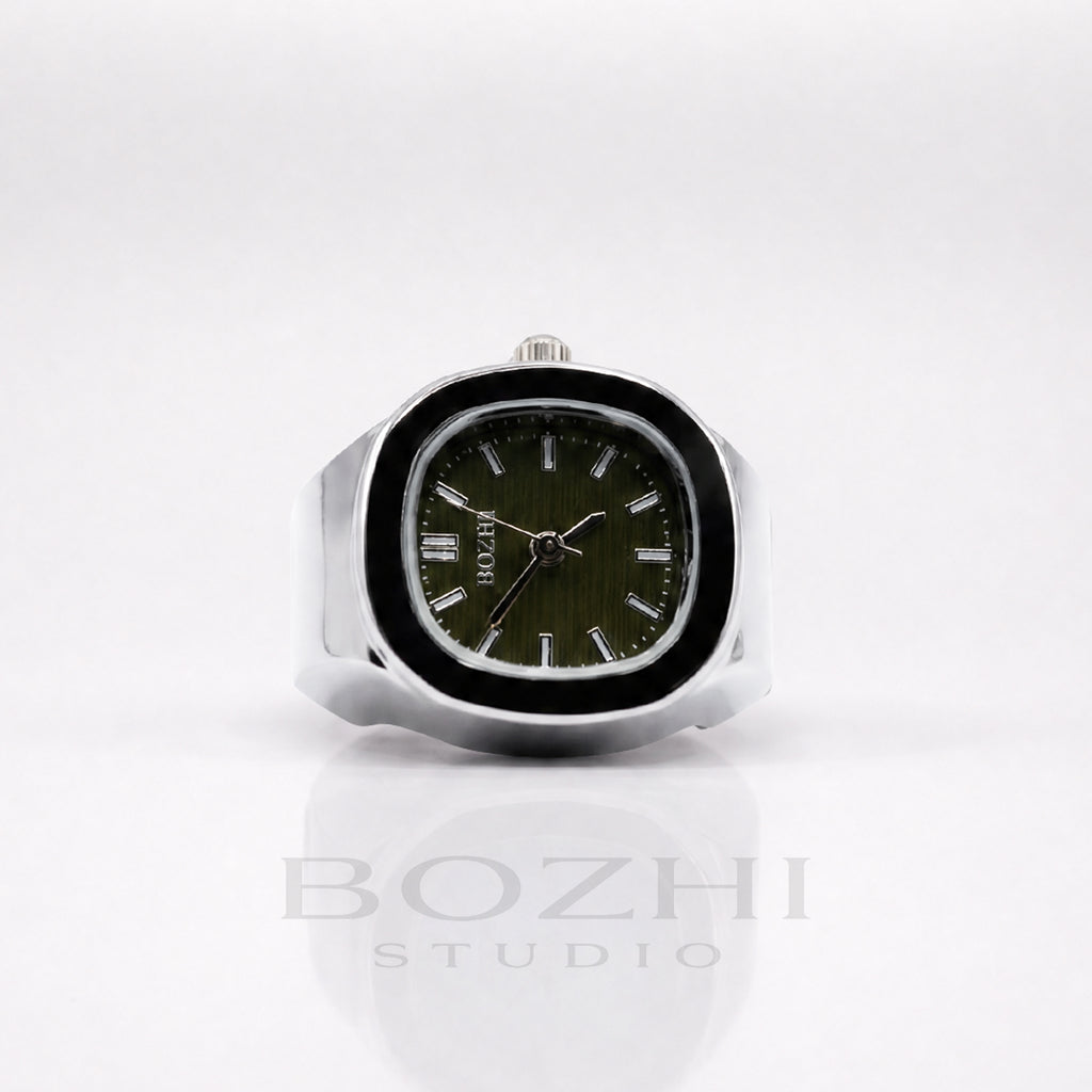 BOZHI Fjord – Minimalistisk Watch Ring i Rostfritt Stål