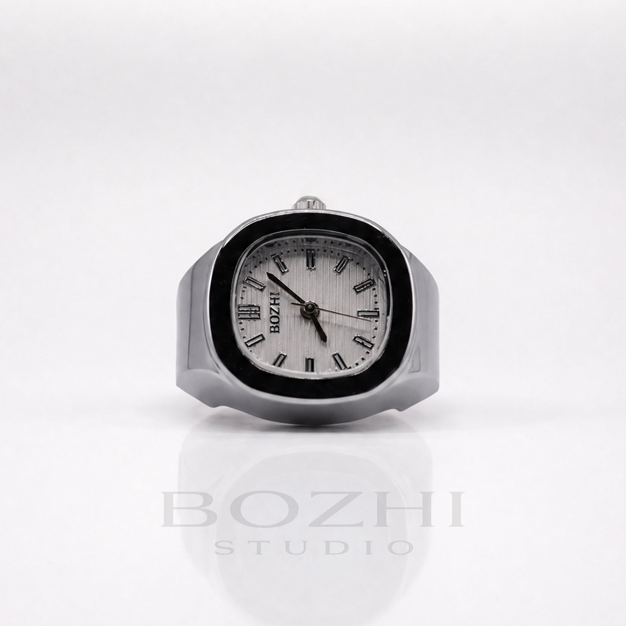 BOZHI Fjord – Minimalistisk Watch Ring i Rostfritt Stål