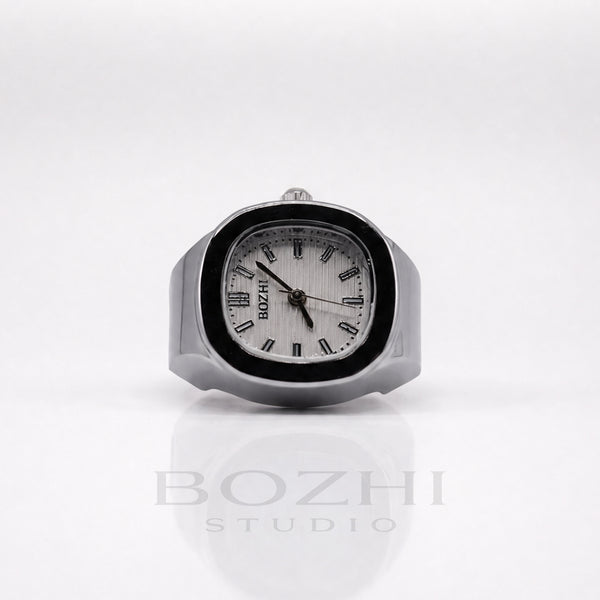 BOZHI Fjord – Minimalistisk Watch Ring i Rostfritt Stål