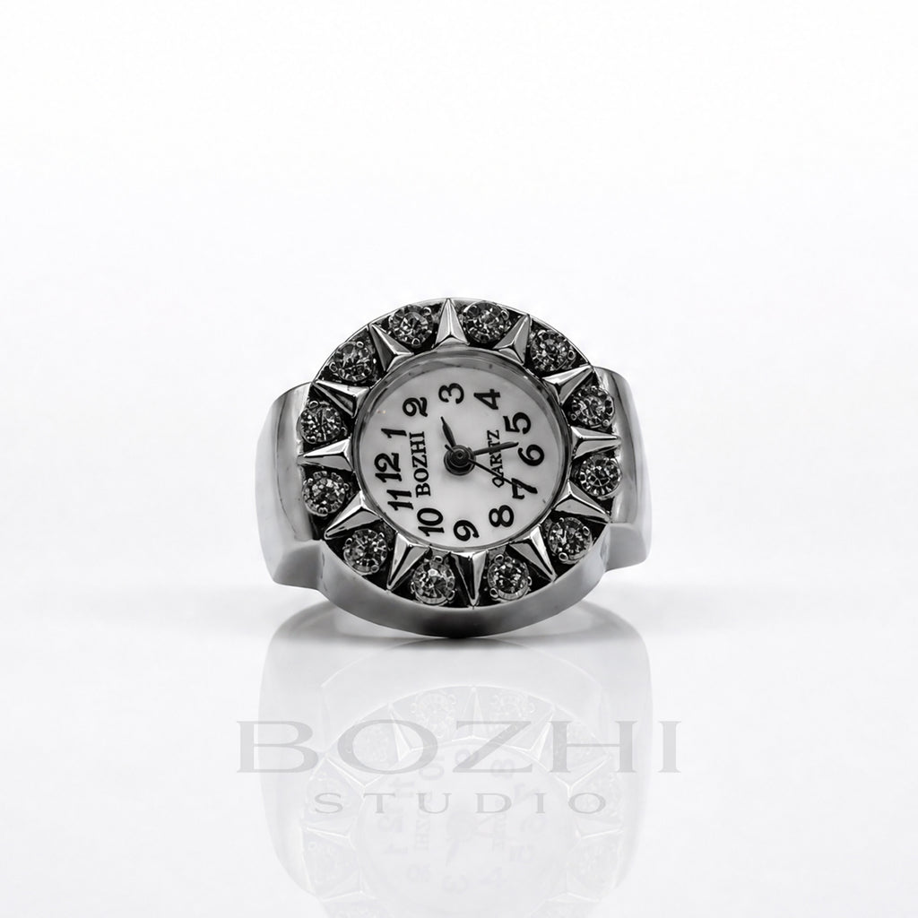 BOZHI Halo – Minimalistisk Watch Ring i Rostfritt Stål