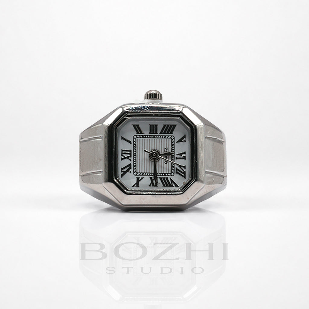BOZHI Atlas – Minimalistisk Watch Ring i Rostfritt Stål