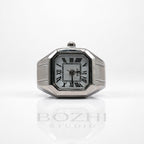 BOZHI Atlas – Minimalistisk Watch Ring i Rostfritt Stål