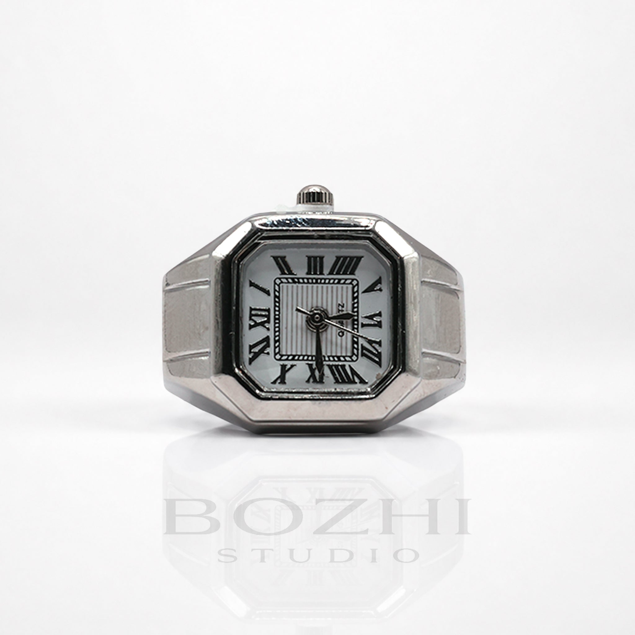 BOZHI Atlas – Minimalistisk Watch Ring i Rostfritt Stål