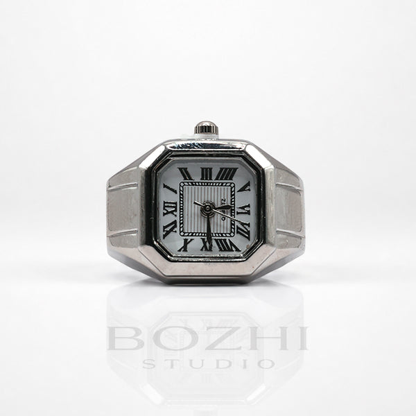 BOZHI Atlas – Minimalistisk Watch Ring i Rostfritt Stål