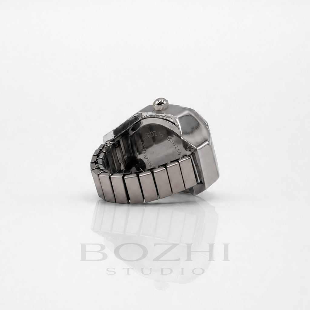 BOZHI Atlas – Minimalistisk Watch Ring i Rostfritt Stål