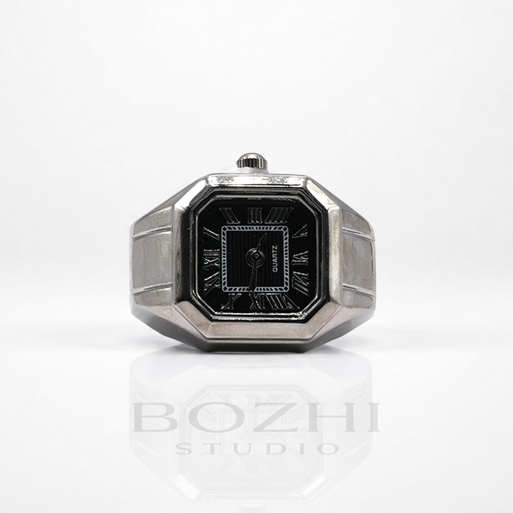 BOZHI Atlas – Minimalistisk Watch Ring i Rostfritt Stål