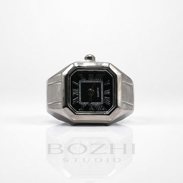 BOZHI Atlas – Minimalistisk Watch Ring i Rostfritt Stål