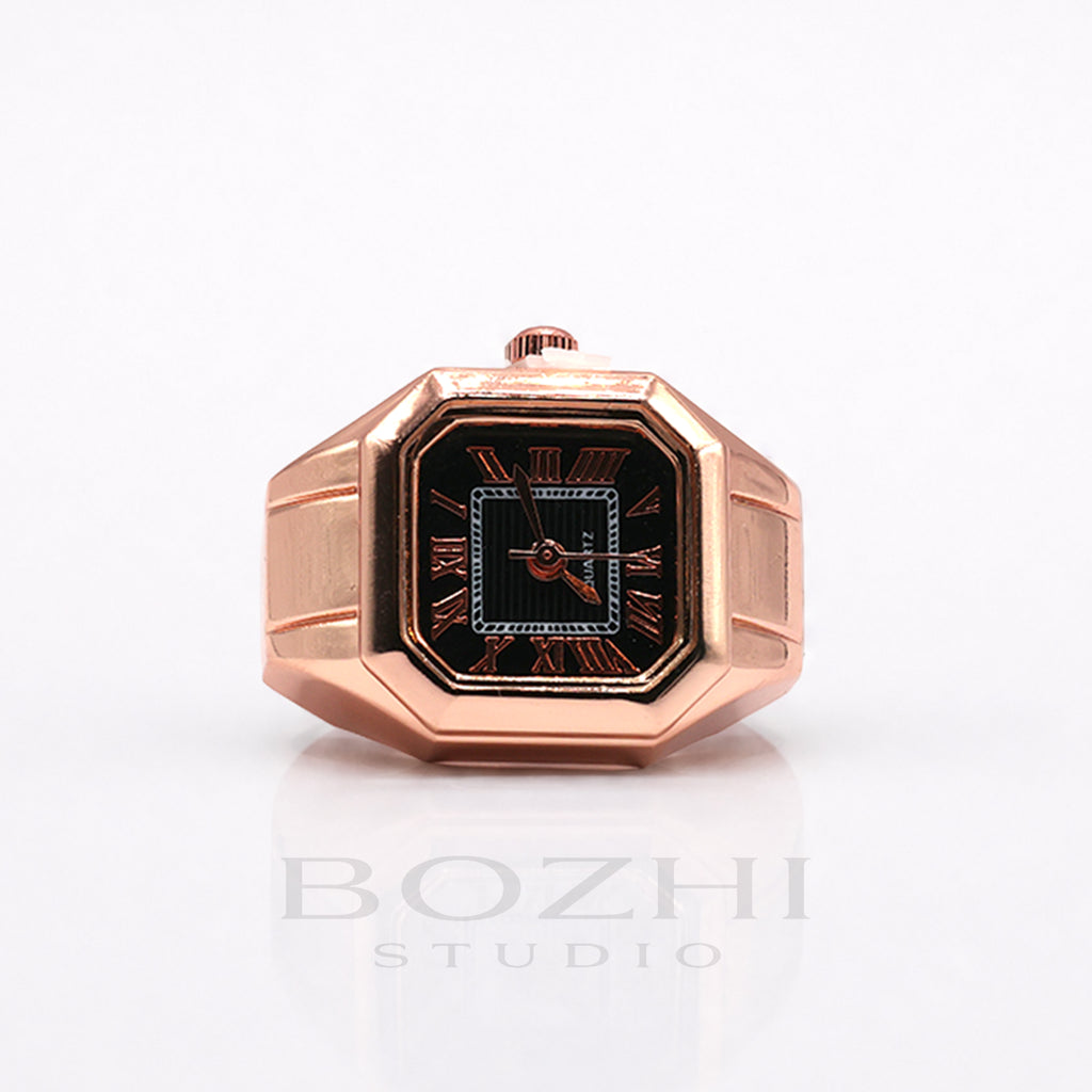 BOZHI Atlas – Minimalistisk Watch Ring i Rostfritt Stål