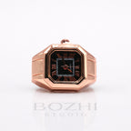 BOZHI Atlas – Minimalistisk Watch Ring i Rostfritt Stål