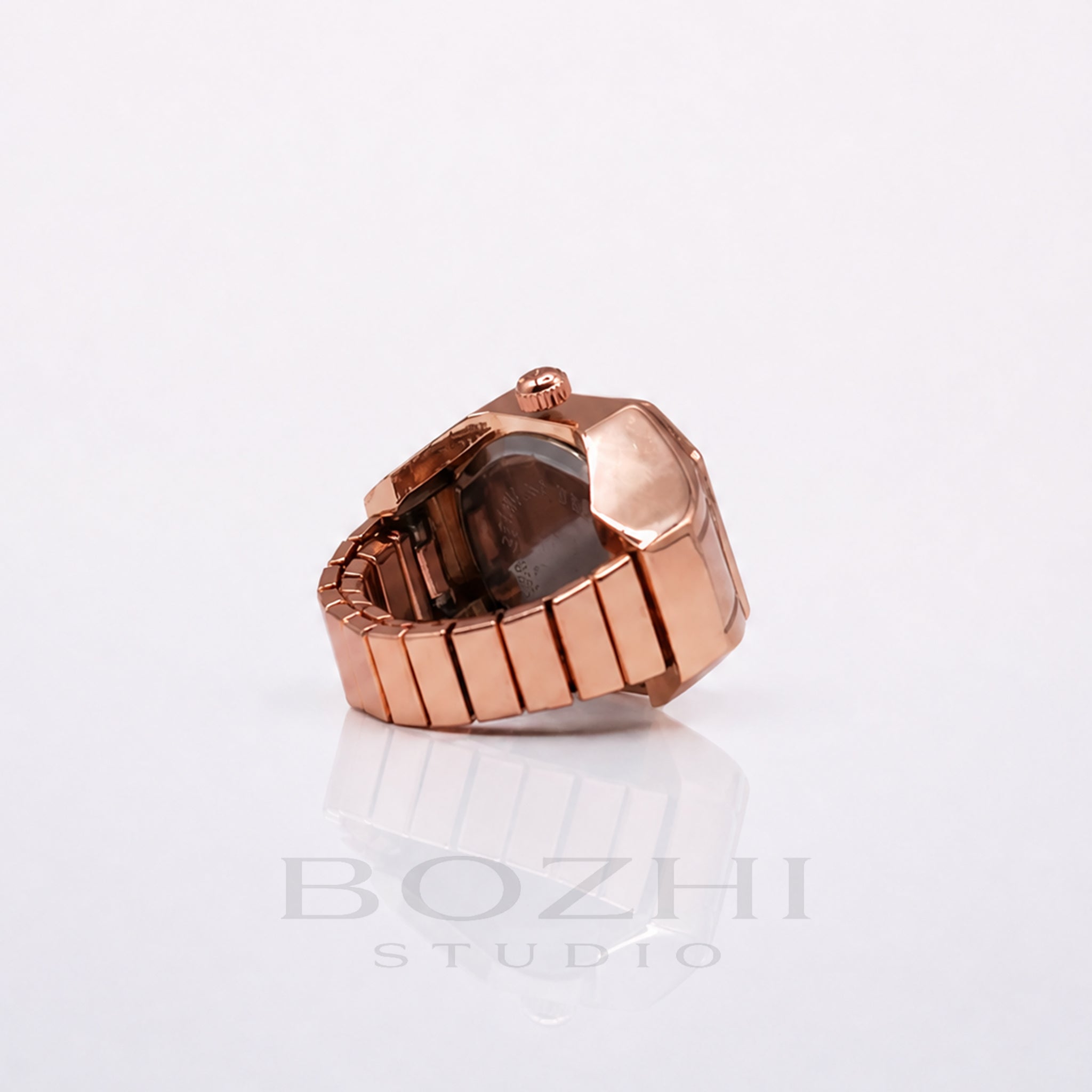 BOZHI Atlas – Minimalistisk Watch Ring i Rostfritt Stål