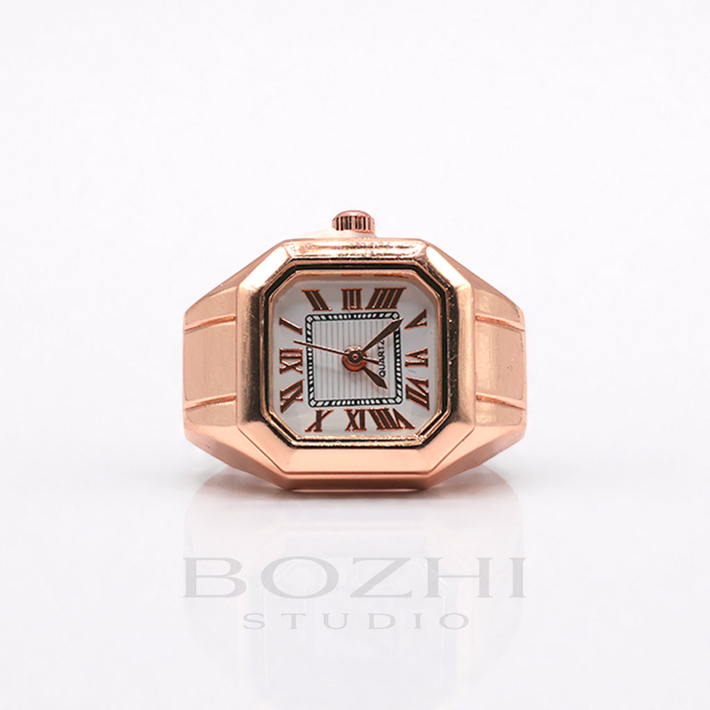 BOZHI Atlas – Minimalistisk Watch Ring i Rostfritt Stål