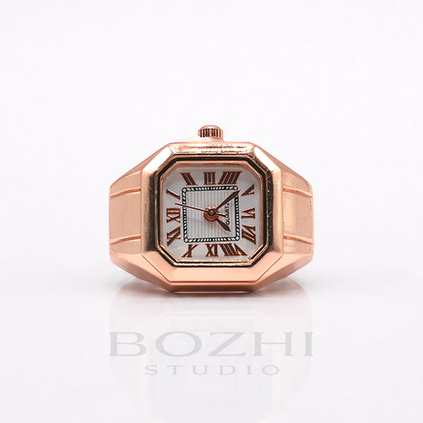 BOZHI Atlas – Minimalistisk Watch Ring i Rostfritt Stål