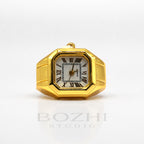 BOZHI Atlas – Minimalistisk Watch Ring i Rostfritt Stål