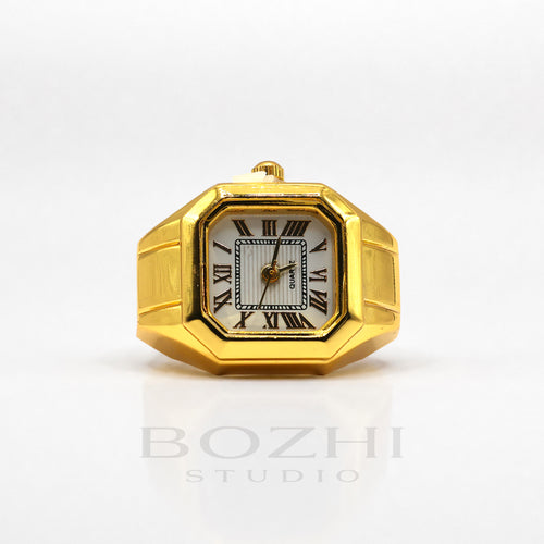 BOZHI Atlas – Minimalistisk Watch Ring i Rostfritt Stål