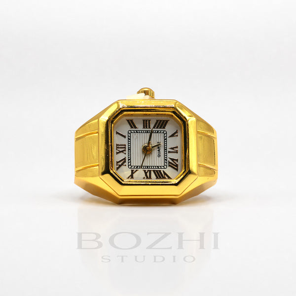 BOZHI Atlas – Minimalistisk Watch Ring i Rostfritt Stål
