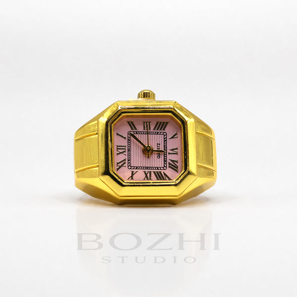 BOZHI Atlas – Minimalistisk Watch Ring i Rostfritt Stål