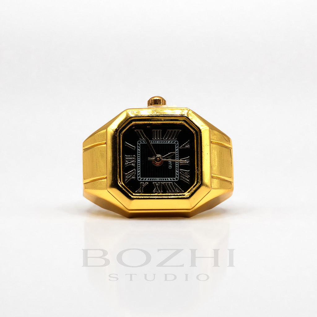 BOZHI Atlas – Minimalistisk Watch Ring i Rostfritt Stål