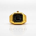 BOZHI Atlas – Minimalistisk Watch Ring i Rostfritt Stål