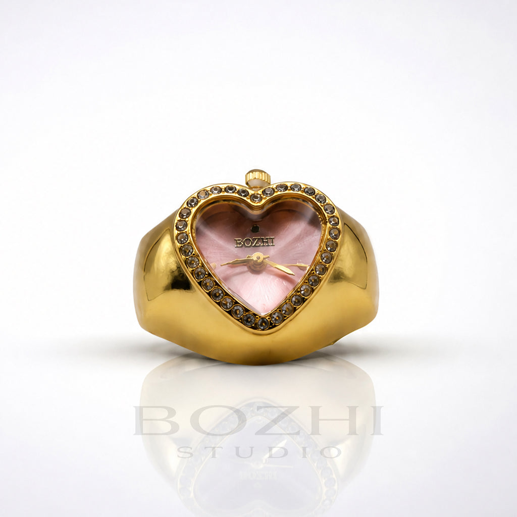 BOZHI Luna – Minimalistisk Watch Ring i Rostfritt Stål