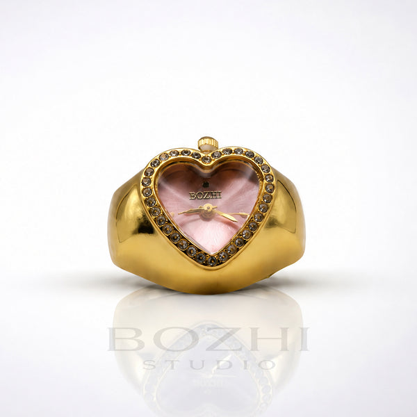 BOZHI Luna – Minimalistisk Watch Ring i Rostfritt Stål