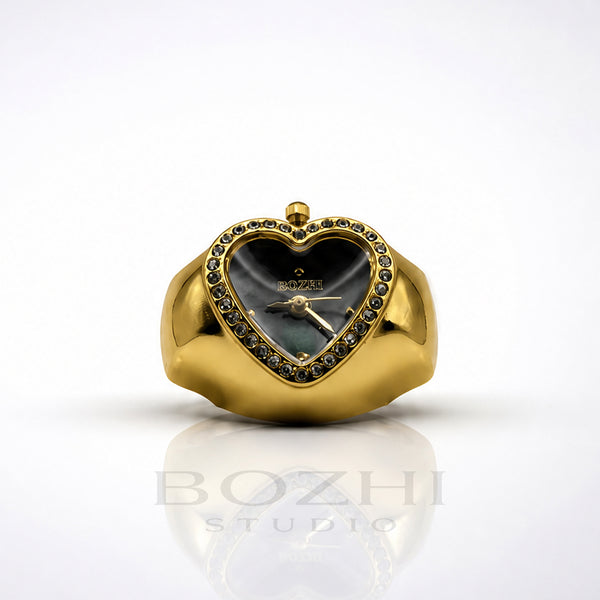 BOZHI Luna – Minimalistisk Watch Ring i Rostfritt Stål