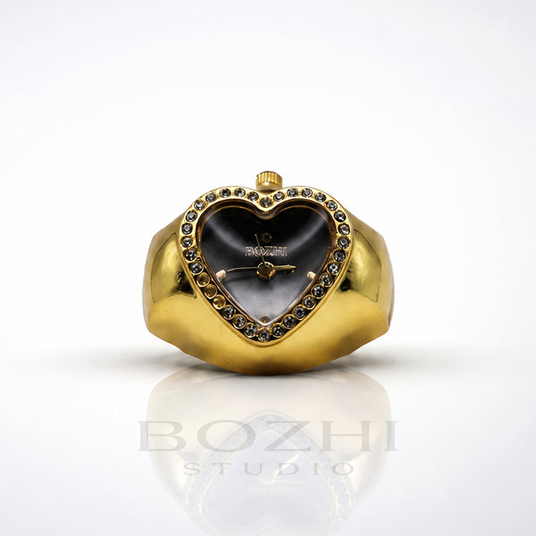 BOZHI Luna – Minimalistisk Watch Ring i Rostfritt Stål
