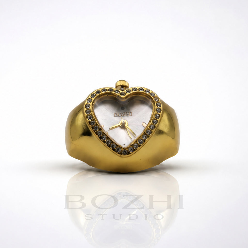 BOZHI Luna – Minimalistisk Watch Ring i Rostfritt Stål