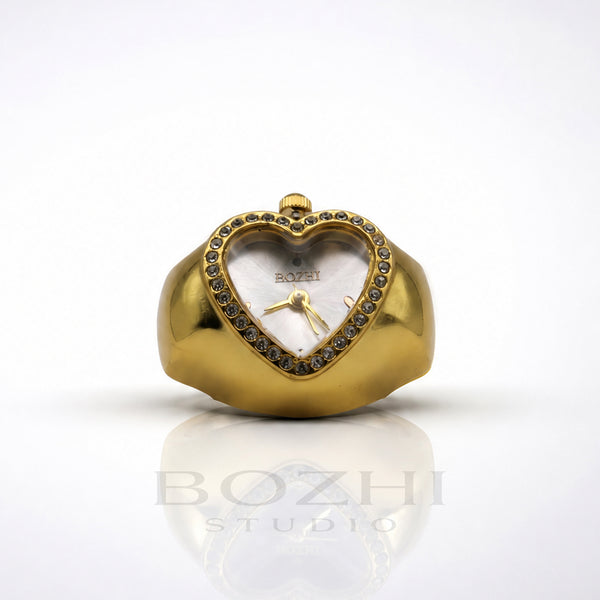 BOZHI Luna – Minimalistisk Watch Ring i Rostfritt Stål