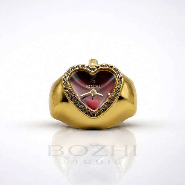 BOZHI Luna – Minimalistisk Watch Ring i Rostfritt Stål