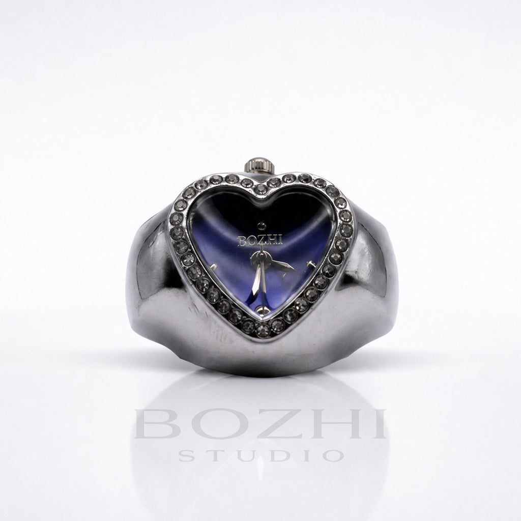 BOZHI Luna – Minimalistisk Watch Ring i Rostfritt Stål