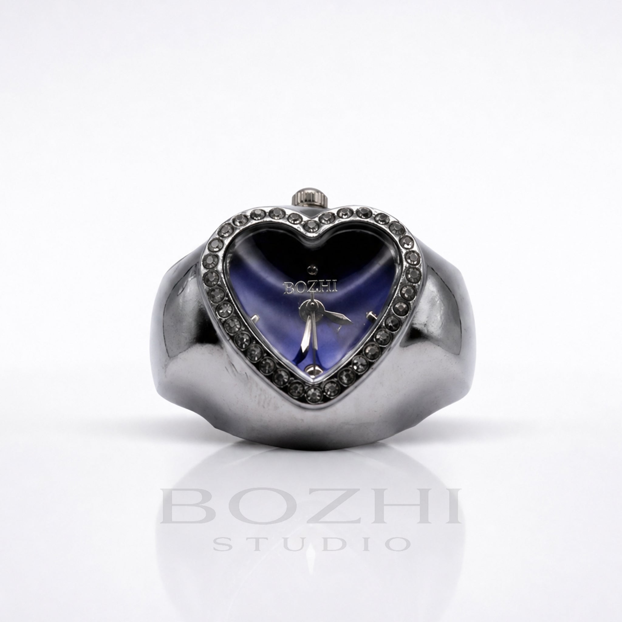 BOZHI Luna – Minimalistisk Watch Ring i Rostfritt Stål