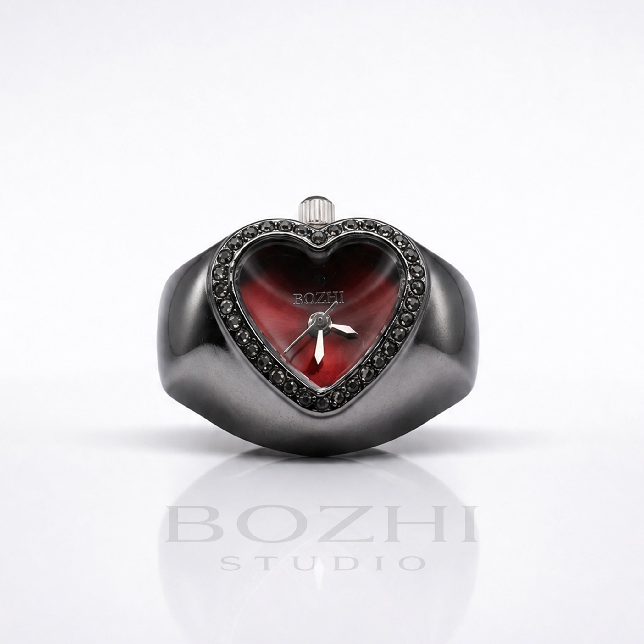 BOZHI Luna – Minimalistisk Watch Ring i Rostfritt Stål