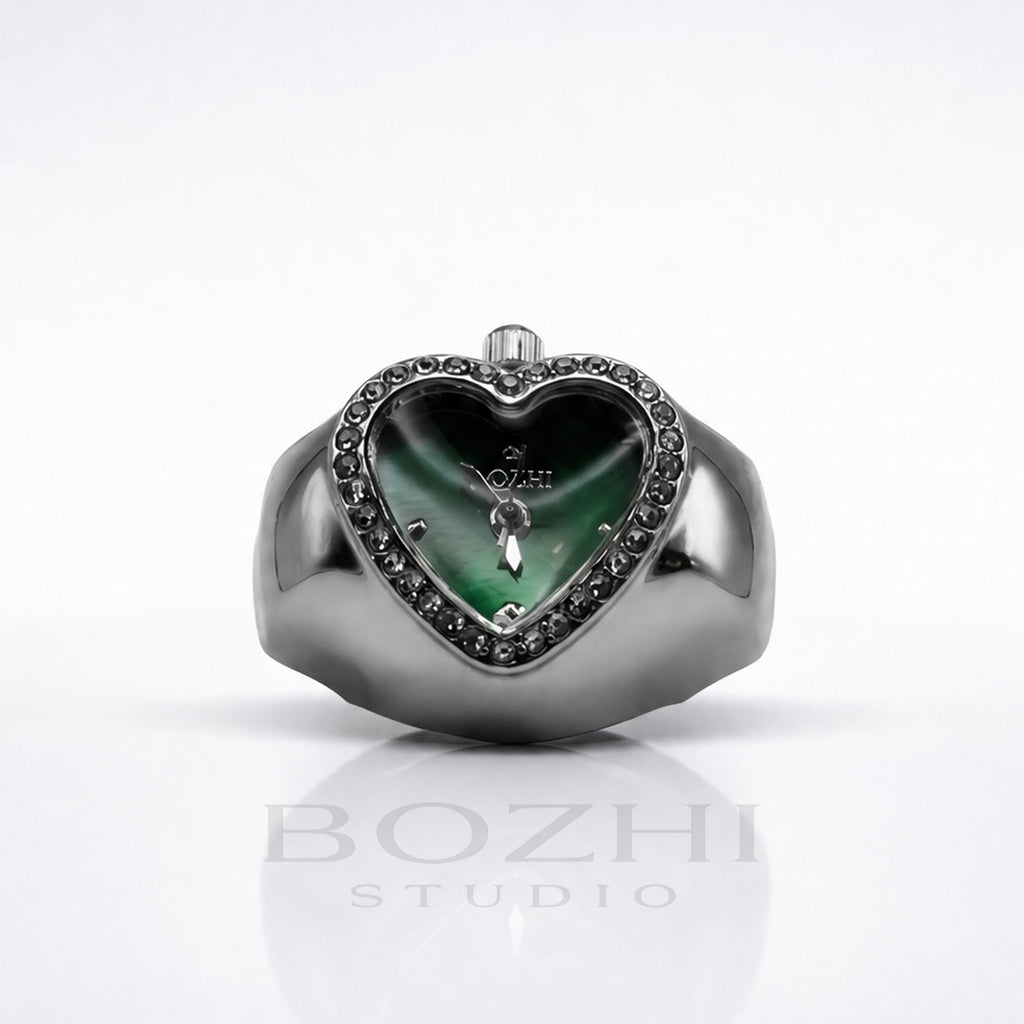 BOZHI Luna – Minimalistisk Watch Ring i Rostfritt Stål