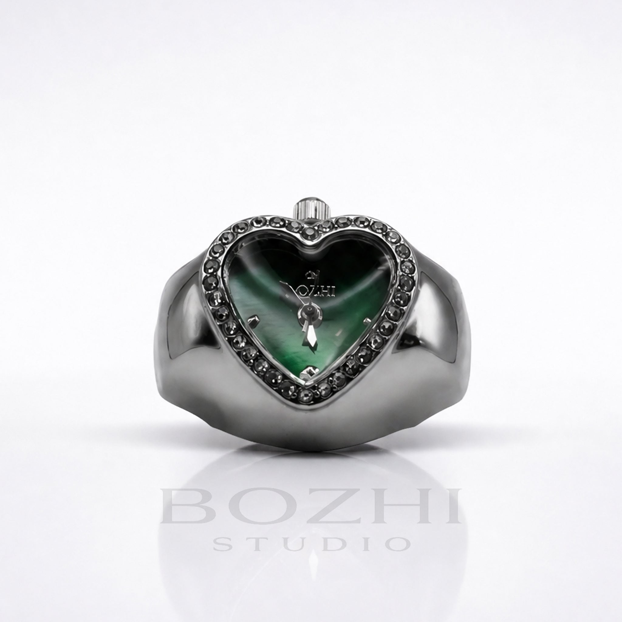 BOZHI Luna – Minimalistisk Watch Ring i Rostfritt Stål