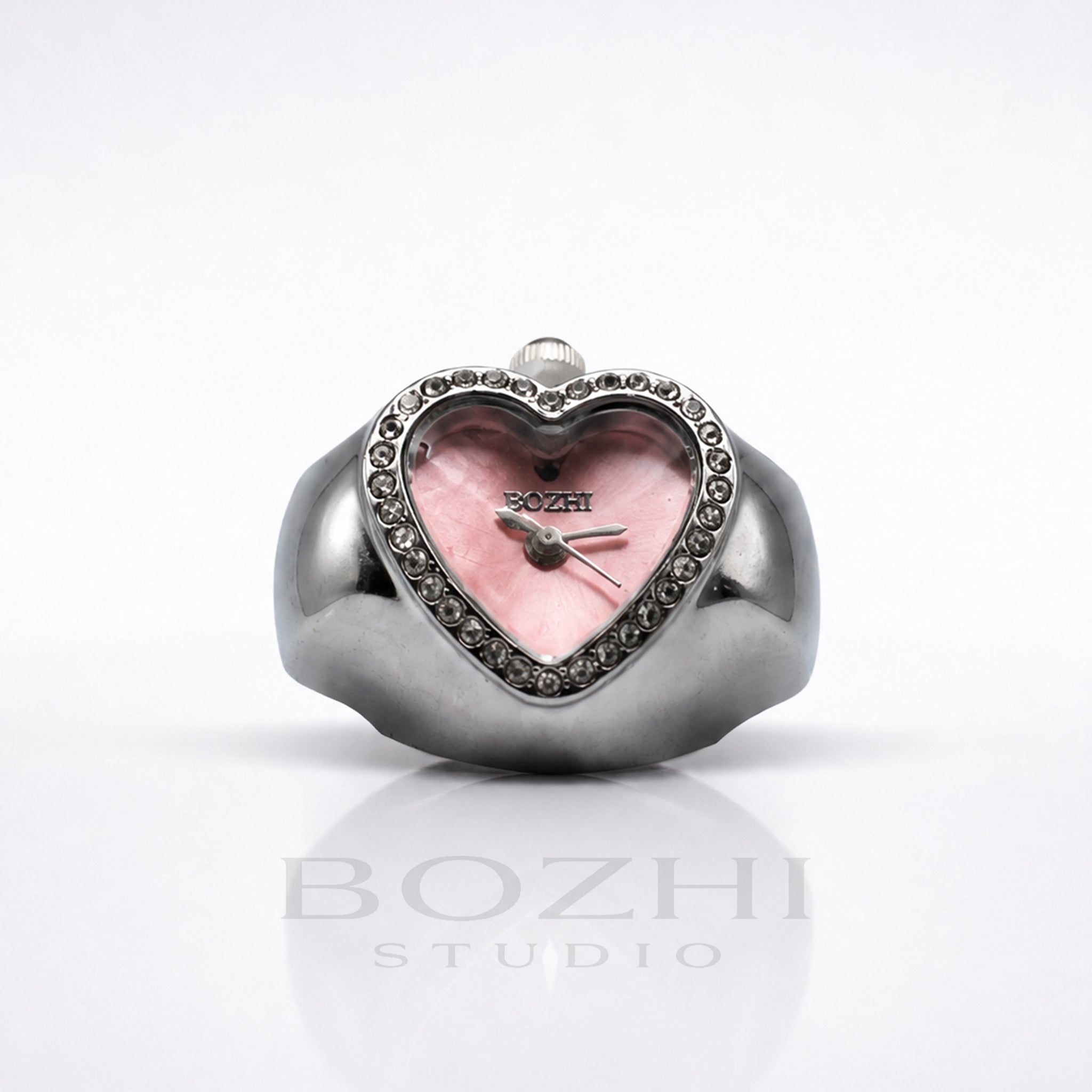BOZHI Luna – Minimalistisk Watch Ring i Rostfritt Stål