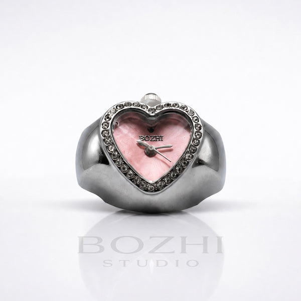 BOZHI Luna – Minimalistisk Watch Ring i Rostfritt Stål