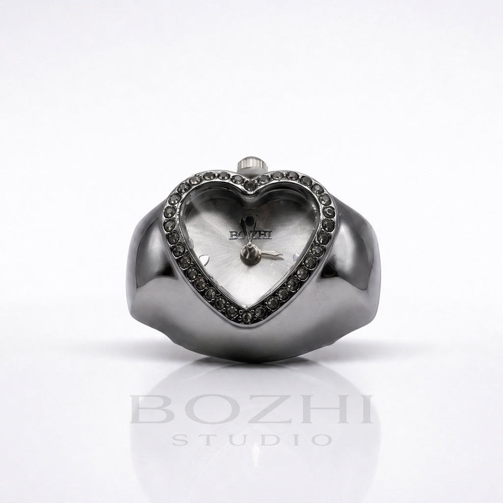 BOZHI Luna – Minimalistisk Watch Ring i Rostfritt Stål