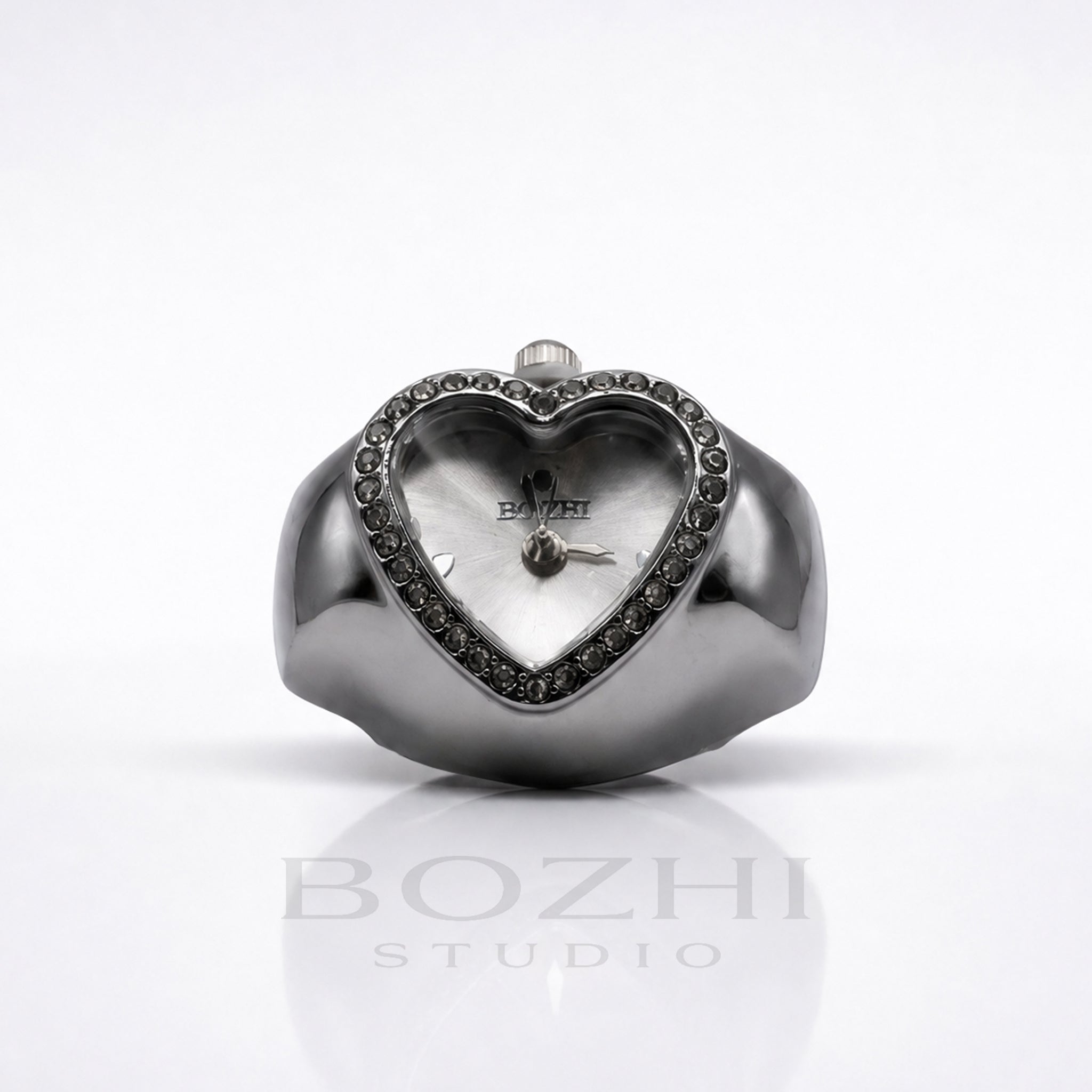 BOZHI Luna – Minimalistisk Watch Ring i Rostfritt Stål